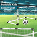 Foldable Children's Football Goal with Pump & Ball – Portable Soccer Set