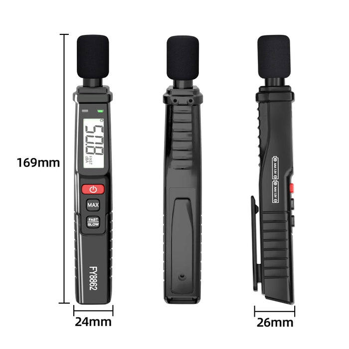MASTFUYI FY8862 Sound Level Metre – A‑Weighted 30–130 dB Decibel Meter