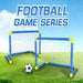 2-Pack Kids Football Goals with Ball — Portable Indoor & Outdoor Training Set
