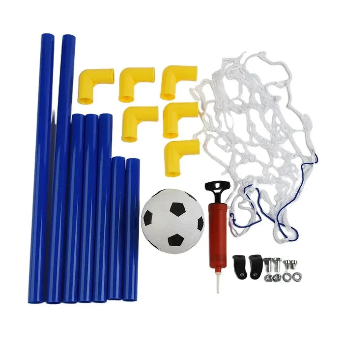 Mini Folding Indoor/Outdoor Football Goal Set with Inflatable Ball