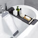 Expandable Bathtub Tray Caddy with Non-Slip Pads — Sturdy PA+PE Bath Tray (Grey, White, Black)