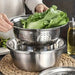 3-Piece Stainless Steel Mixing Bowl Set — Grater, Strainer & Drain for Food Prep