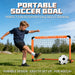 Kids Foldable Portable Football Goal with Ball & Pump — Outdoor Practice and Play