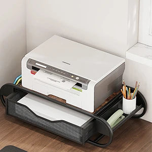 Coffee Pod Drawer Holder for K‑Cup – Metal Pull‑Out Storage with Side Baskets