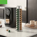 Rotating Metal Coffee Pod Holder — Plated Rack for Nespresso Capsules (Black, Silver, Gold)