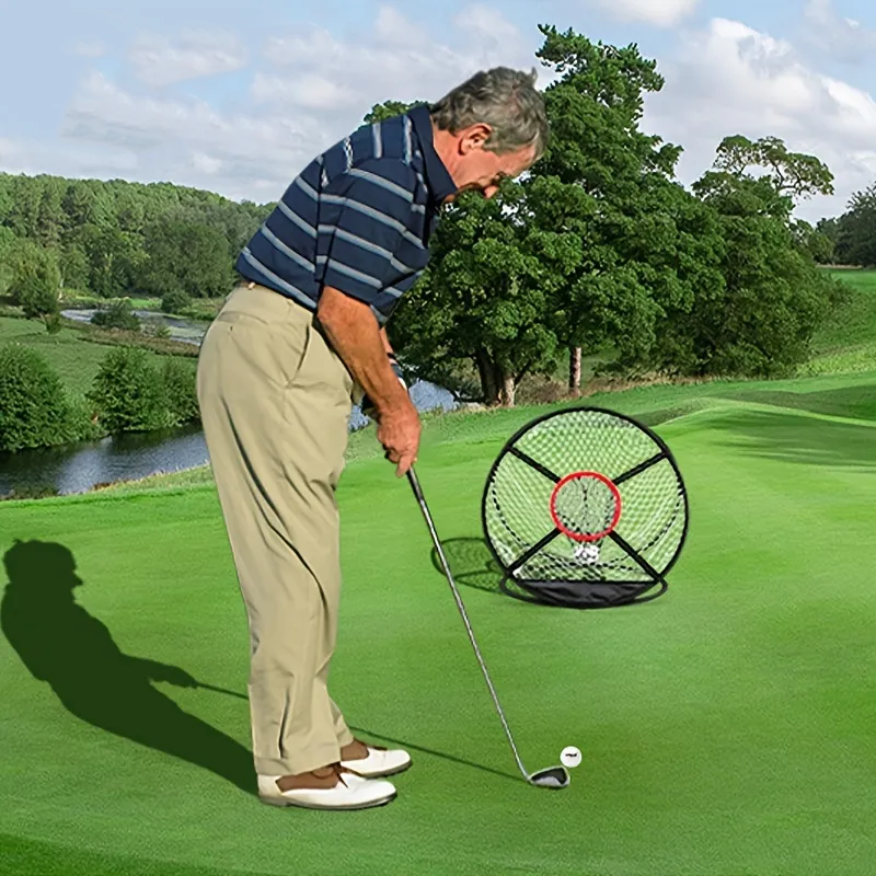 Golf Chipping Net - Chip Shot Golf Net - Gold Training Net - Training Aids Pop up Chipping Golf Net - Perfect Solution for Golfers to Improve Chip Shots