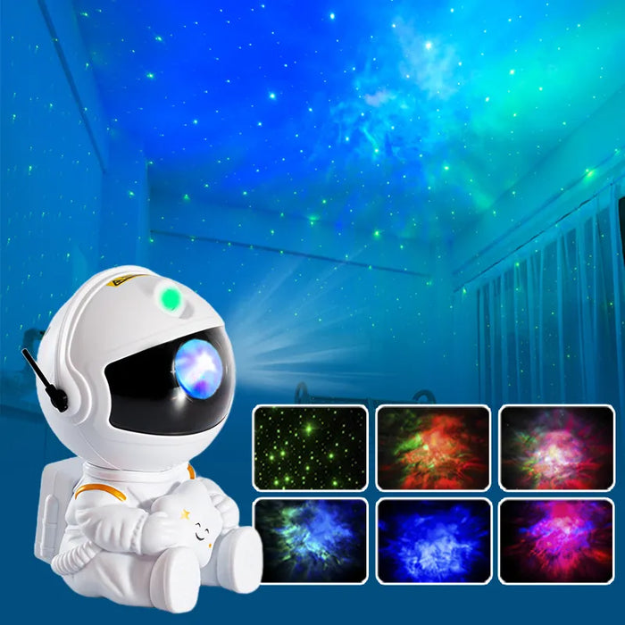 Galaxy Star - LED Night Light Projector with Starry Sky and Astronaut Lamp Features - Perfect For Bedroom Decoration and Children's Gifts