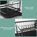 Adjustable 2-Tier Dish Drainer Rack — Plate, Bowl & Cutlery Organiser