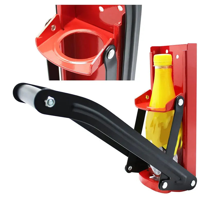 16 oz Heavy‑Duty Wall‑Mounted Can Crusher with Bottle Opener