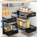 Adjustable 2-Tier Under-Sink Organiser — Metal Pull-Out Storage for Kitchen & Bathroom