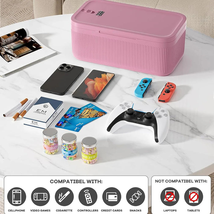 Lockable 2L Storage Box – Plastic Lock Box for Home, Office & School