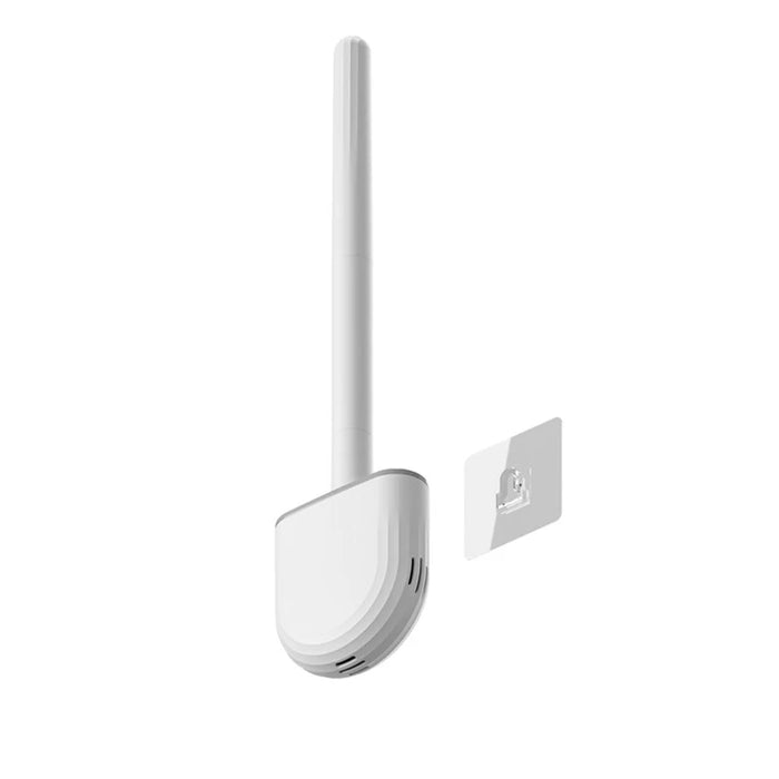 WIKHOSTAR - Wall Mounted Silicone Toilet Cleaning Brush with Flat Head Design - Ideal for Efficient Bathroom Cleaning and Hygiene Maintenance