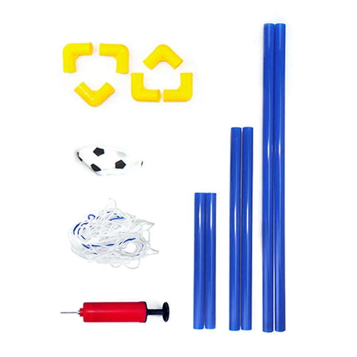 Mini Folding Indoor/Outdoor Football Goal Set with Inflatable Ball