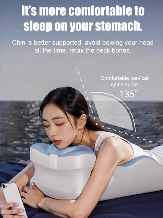Multifunctional Bed Lounger Pillow — Ergonomic Memory Foam Backrest for Sleeping, Reading & Phone Use
