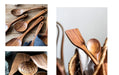 Natural Teak Wooden Kitchen Utensil Set — Modern, Eco-Friendly