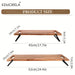 Acacia Wood Charcuterie Board with Handles & Folding Legs — Rectangular Serving Tray