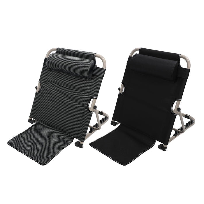 Adjustable Lifting Bed Backrest Floor Chair with Head Pillow — 6‑Position