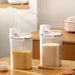 Airtight Rice Storage Container with Clear Scale — Double-Sealed for Cereal, Flour & Rice