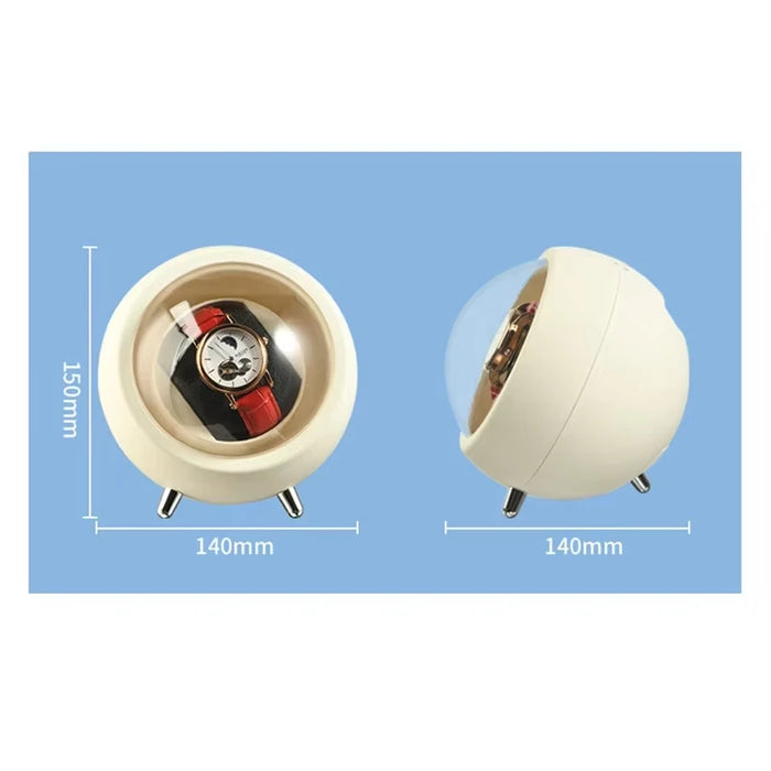USB Motor Watch Winder Box for Automatic Watches — Rotating Display