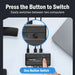 USB 3.0 KVM Switcher — 2 PC Inputs, 4 USB Outputs for Printers & Peripherals