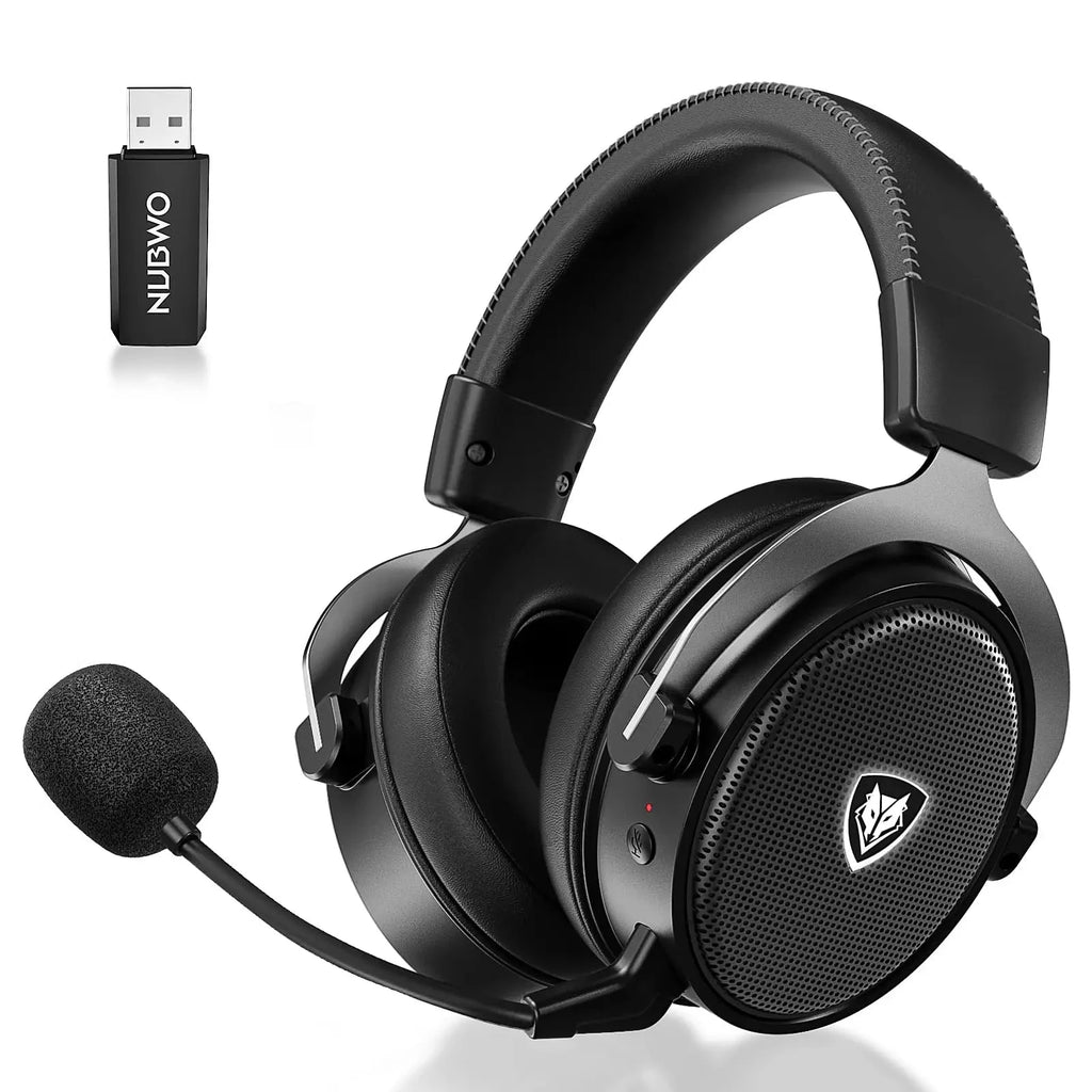 NUBWO® G07 - Wireless Gaming Headset with 2.4GHz & Bluetooth 5.3 Technology, Noise-Cancelling Microphone & Stereo Sound - Compatible with PS5 / PS4 / PC / Computer / Phone / XBOX / Switch