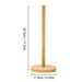 Bamboo Paper Towel Holder – Vertical Anti-Skid Tissue Stand for Kitchen & Home