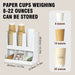 Wall-mounted Coffee Bar Organiser — Cup & Condiment Storage, White or Black