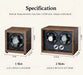 USB Motor Watch Winder Box for Automatic Watches — Rotating Display