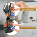 40‑Pod Rotating Coffee Capsule Holder — Metal Stand for Nespresso, Vertuo & Dolce Gusto (Black / Silver / Rose Gold)
