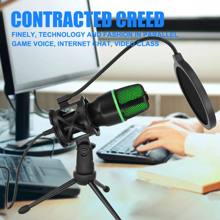 USB Condenser Microphone for PC & Laptop — Streaming, Podcasts, Gaming, Vocals