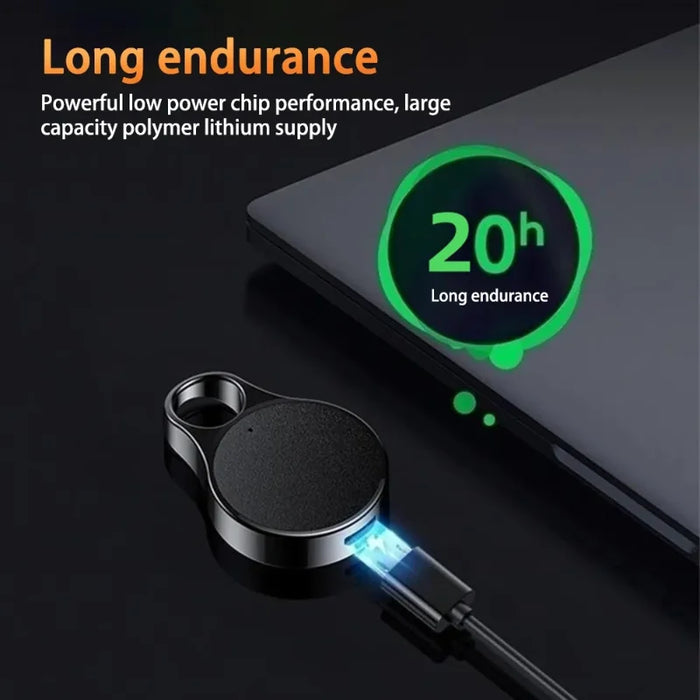 Mini Voice-Activated Digital Recorder — 8/16/32GB, 20h, Lanyard & Earphones