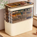 White Portable Medicine Storage Box — Heavy-Duty Plastic Organiser with Drawers & Doors (4/5/6 Floors)