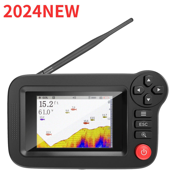 Smart Portable Fish Finder & Depth Gauge for Dock, Shore and Bank Fishing