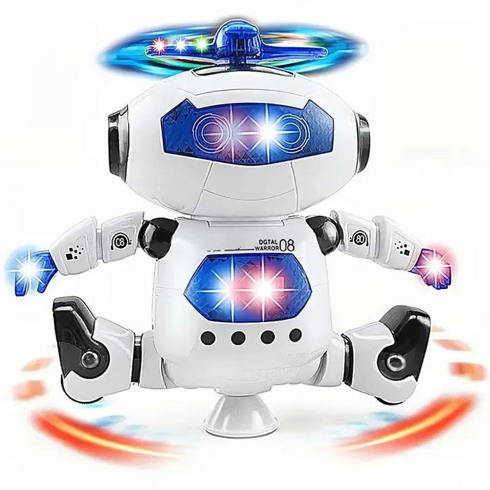 2023 Kids Robot - Rotating Dance Toy with Music, LED Light, Electronic Walking Features - Perfect Christmas and Birthday Gift for Boys and Girls