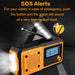 4000mAh Emergency Solar Radio with Hand Crank — AM/FM Weather Radio, LED Reading Light & Phone Charger