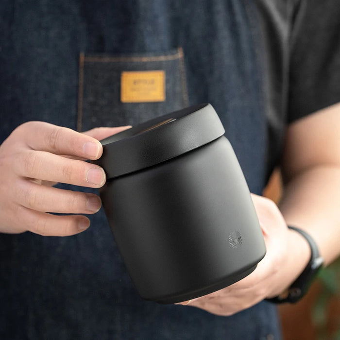 Stainless Steel Vacuum Canister — Sealed Storage for Coffee & Tea