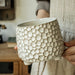 Pinecone Tripod Ceramic Storage Jar, 680ml — Decorative Kitchen & Home Storage