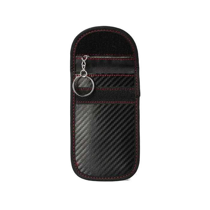 Faraday Cage Car Key Signal Blocker Pouch M7D8 — Dual‑Pocket Key Fob Bag