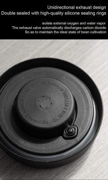 Stainless Steel Vacuum Canister — Sealed Storage for Coffee & Tea
