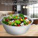 5-Piece Stainless Steel Nesting Mixing Bowl Set — 5 Sizes for Cooking, Baking & Storage