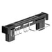 Stainless Steel Wall-Mounted Knife Holder — Nail-Free, Black (30/40/50cm)