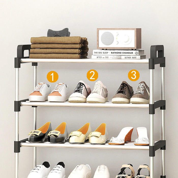 Multi-layer Dustproof Shoe Rack — 3–7 Tier Space-saving Organiser