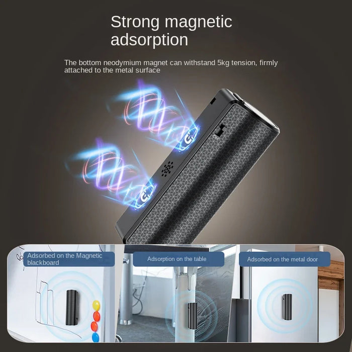 Voice‑Activated USB Voice Recorder with Magnetic Base — 4GB–128GB, Long Battery Life