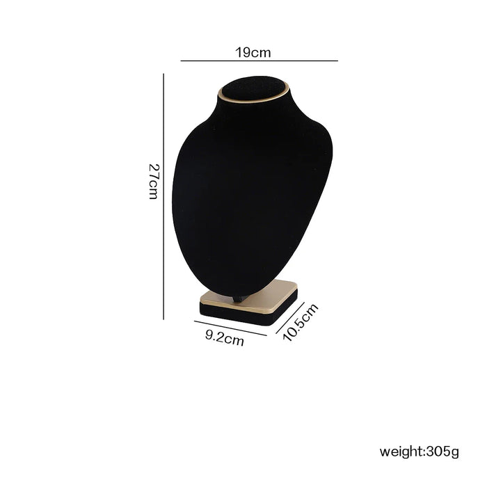 Velvet Jewellery Organiser Stand – Metal Ring, Pendant, Bracelet & Watch Display