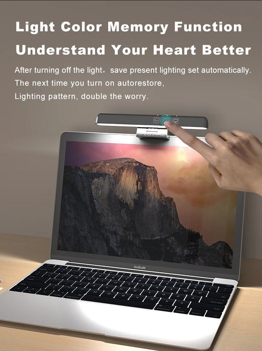 LED Monitor Light Bar — Dimmable 3‑Colour Reading Lamp