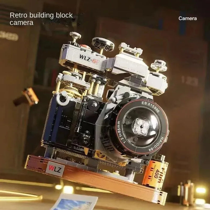 Retro Camera Building Blocks - 1030PCS High Simulation Film SLR Model - Ideal Kids Christmas Gift and Educational Toy