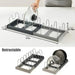 Expandable Pots & Pans Storage Rack for Cabinets — 6 Adjustable Shelves, Pot & Lid Holder