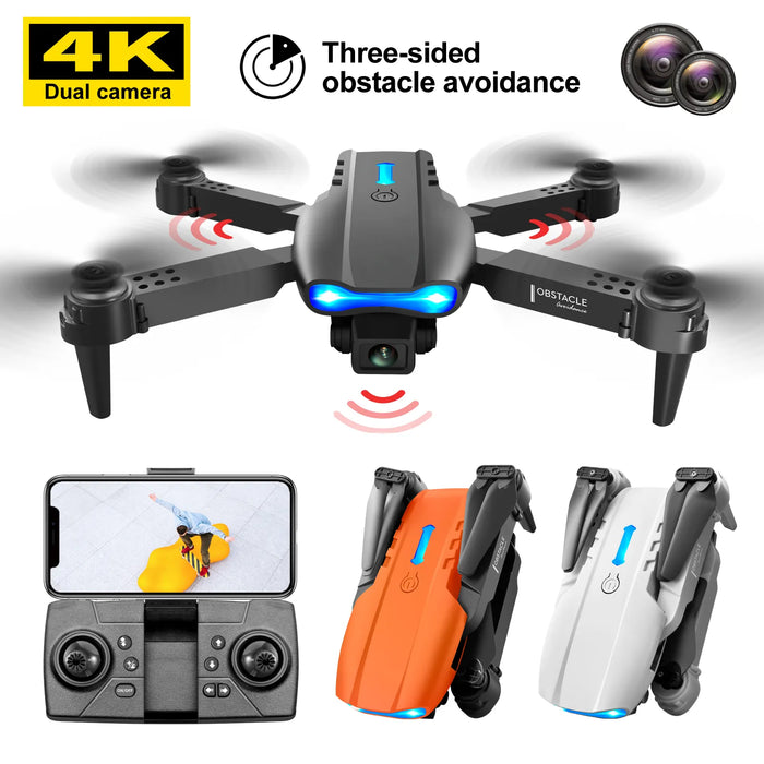 E99 K3 Pro HD Drone - 4K Dual Camera, High Hold Mode, Foldable Mini RC, WIFI Quadcopter Toy - Ideal for Aerial Photography and Helicopter Enthusiasts