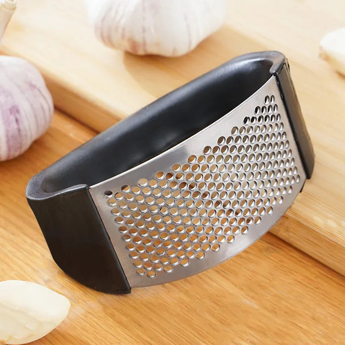 Easy Garlic Press Crusher - Stainless Steel Garlic Mincer and Fruit Vegetable Tool - Essential Kitchen Accessories Gadget for Food Prep