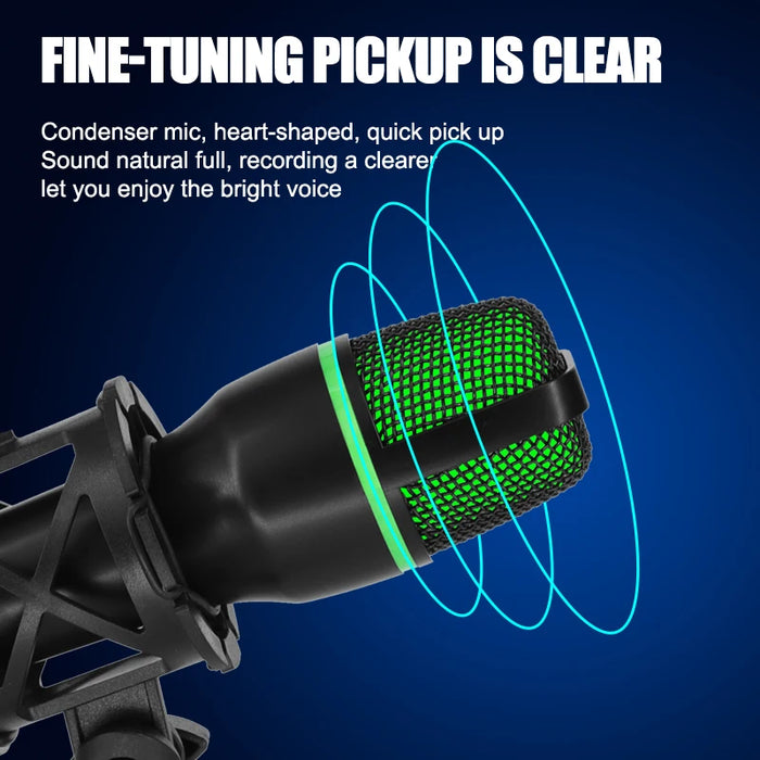 USB Condenser Microphone for PC & Laptop — Streaming, Podcasts, Gaming, Vocals